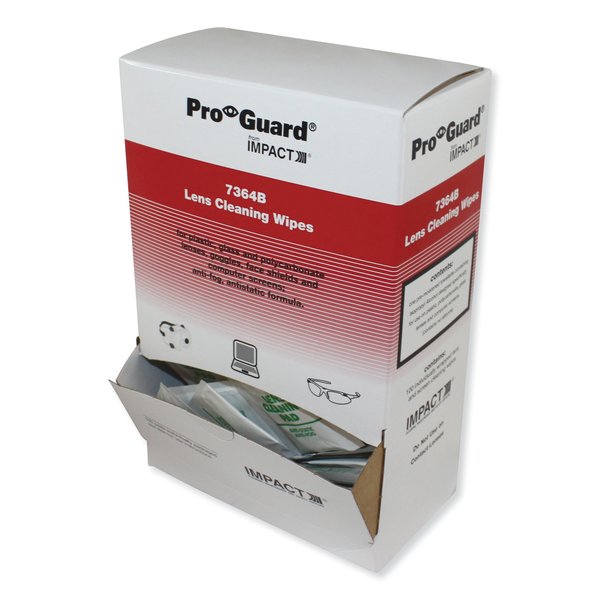 Impact Pro-Guard Disposable Lens Cleaning Wipes, 5.1 x 8.1, PK100 7364B